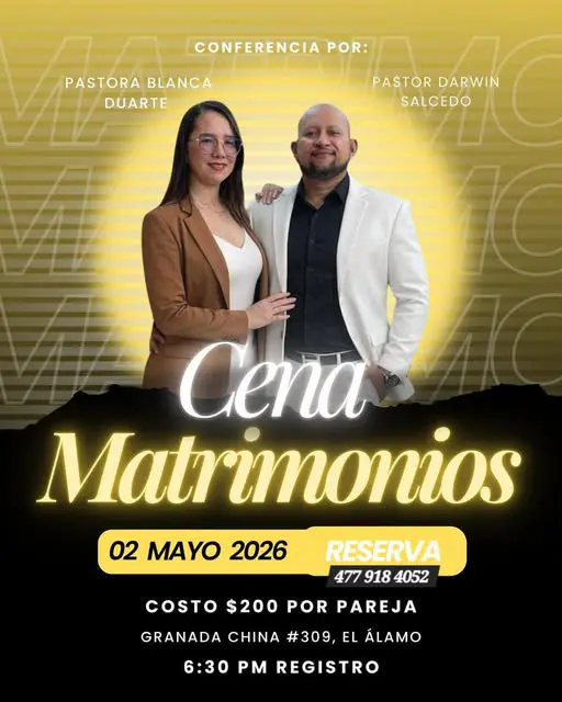 Regresa este 2026, Cena de Matrimonios en el Álamo